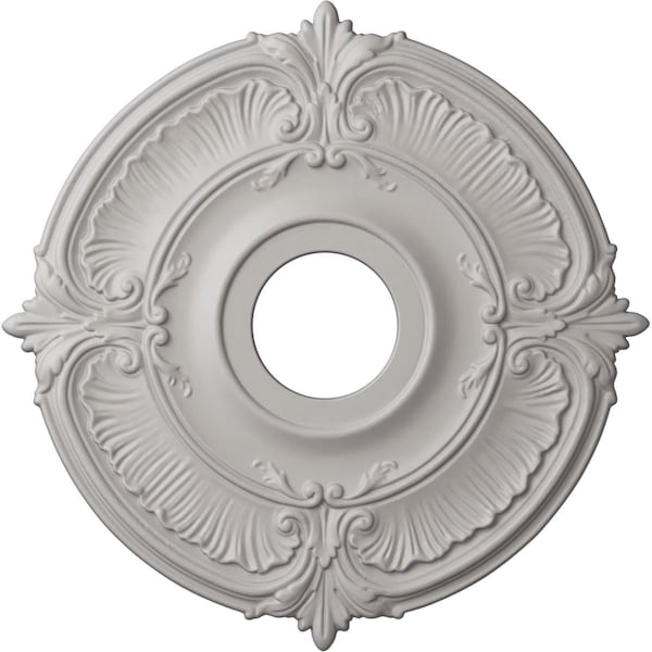 Ekena Millwork Attica Ceiling Medallion (Fits Canopies up to 5"), 18"OD x 4"ID x 5/8"P, Ultra Pure White CM18ATUWF - main